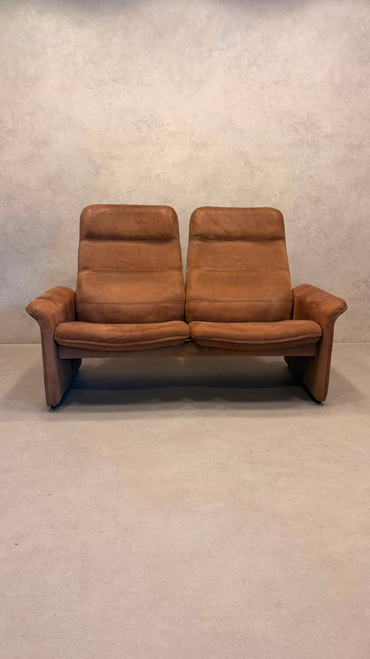 De Sede DS-50 2-Sitzer Ledersofa Designklassiker in cognac