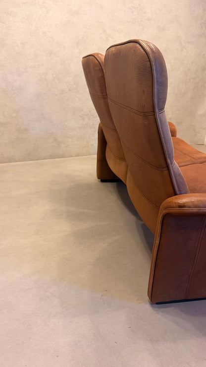De Sede DS-50 2-Sitzer Ledersofa Designklassiker in cognac