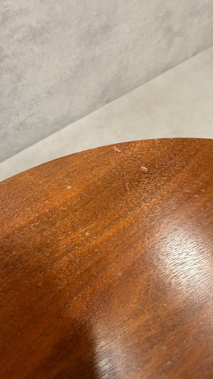 Vintage Art Déco Beistelltisch rund aus Holz