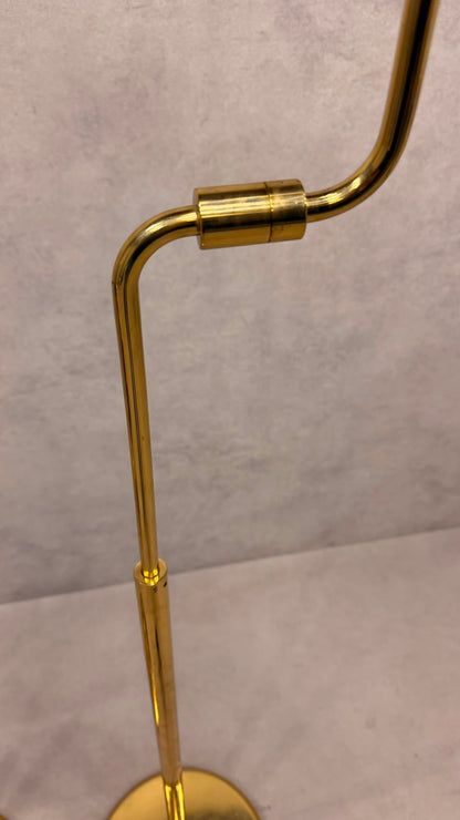 Vintage Gelenk Stehlampen aus Messing 70er/80er goldfarbig