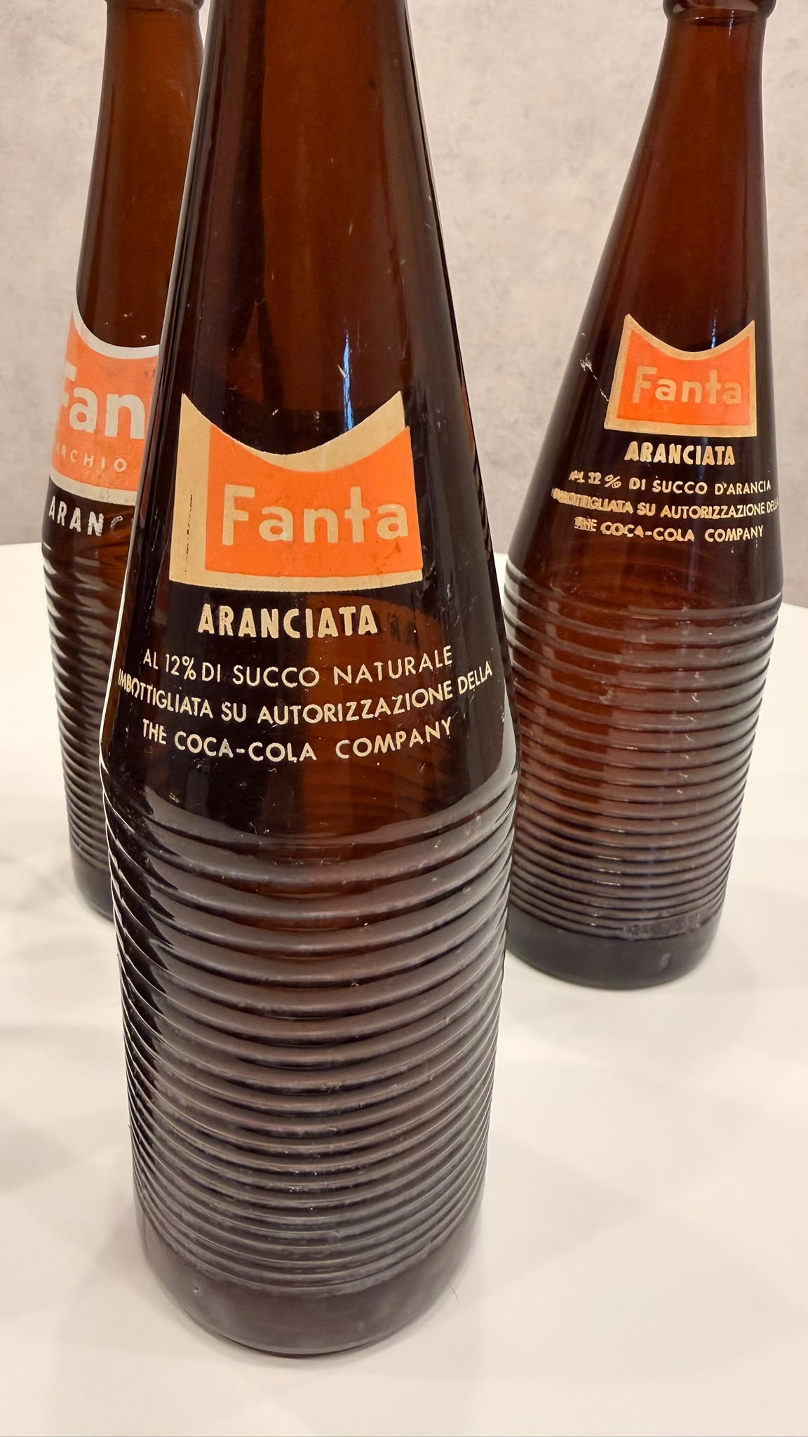 Fanta Vintage Flasche 1960er Italien Aranciata Famib