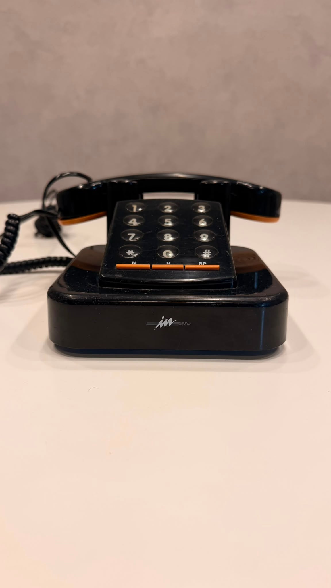 Vintage Brondi Excalibur 10 Telefon in schwarz