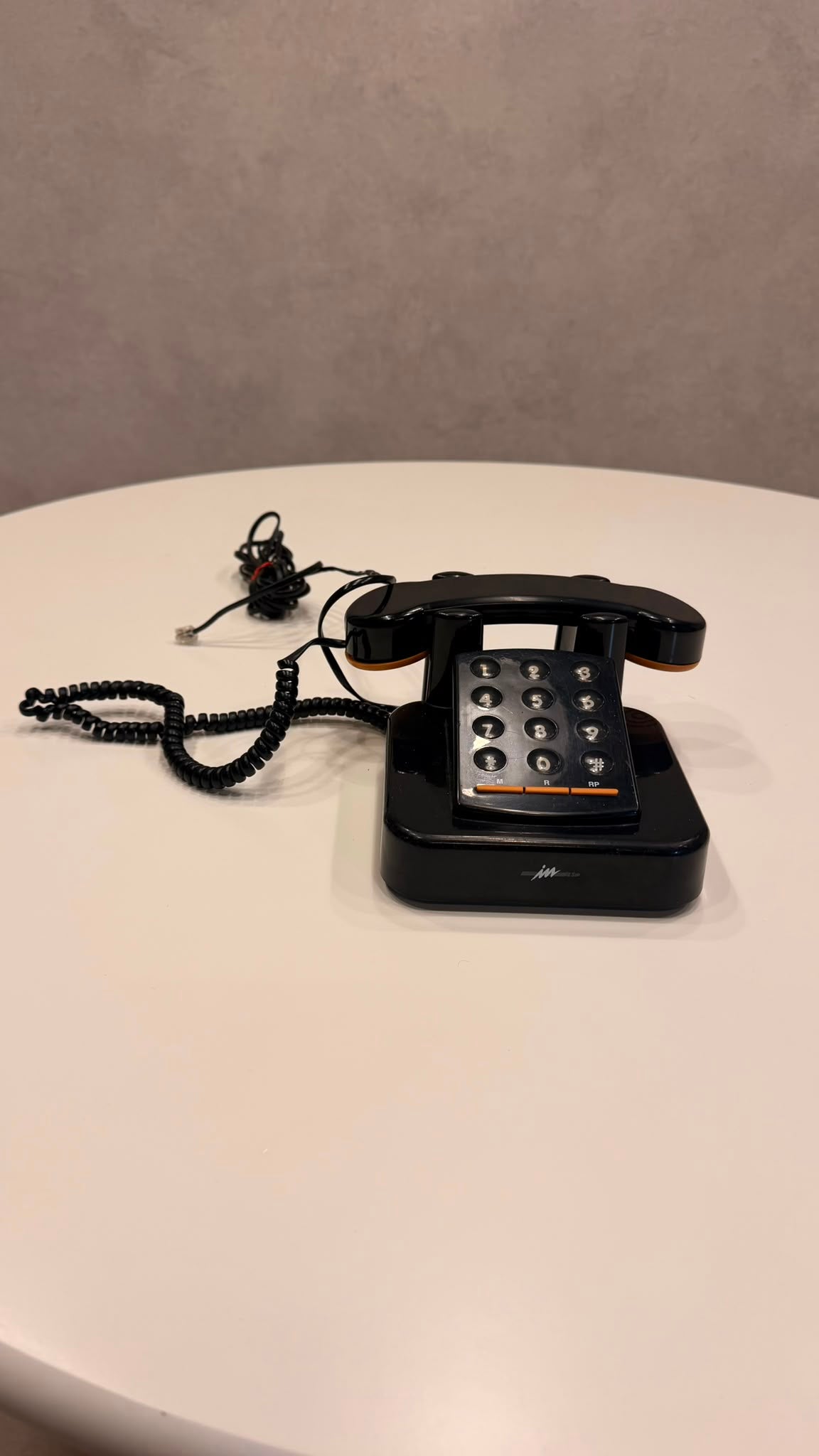 Vintage Brondi Excalibur 10 Telefon in schwarz
