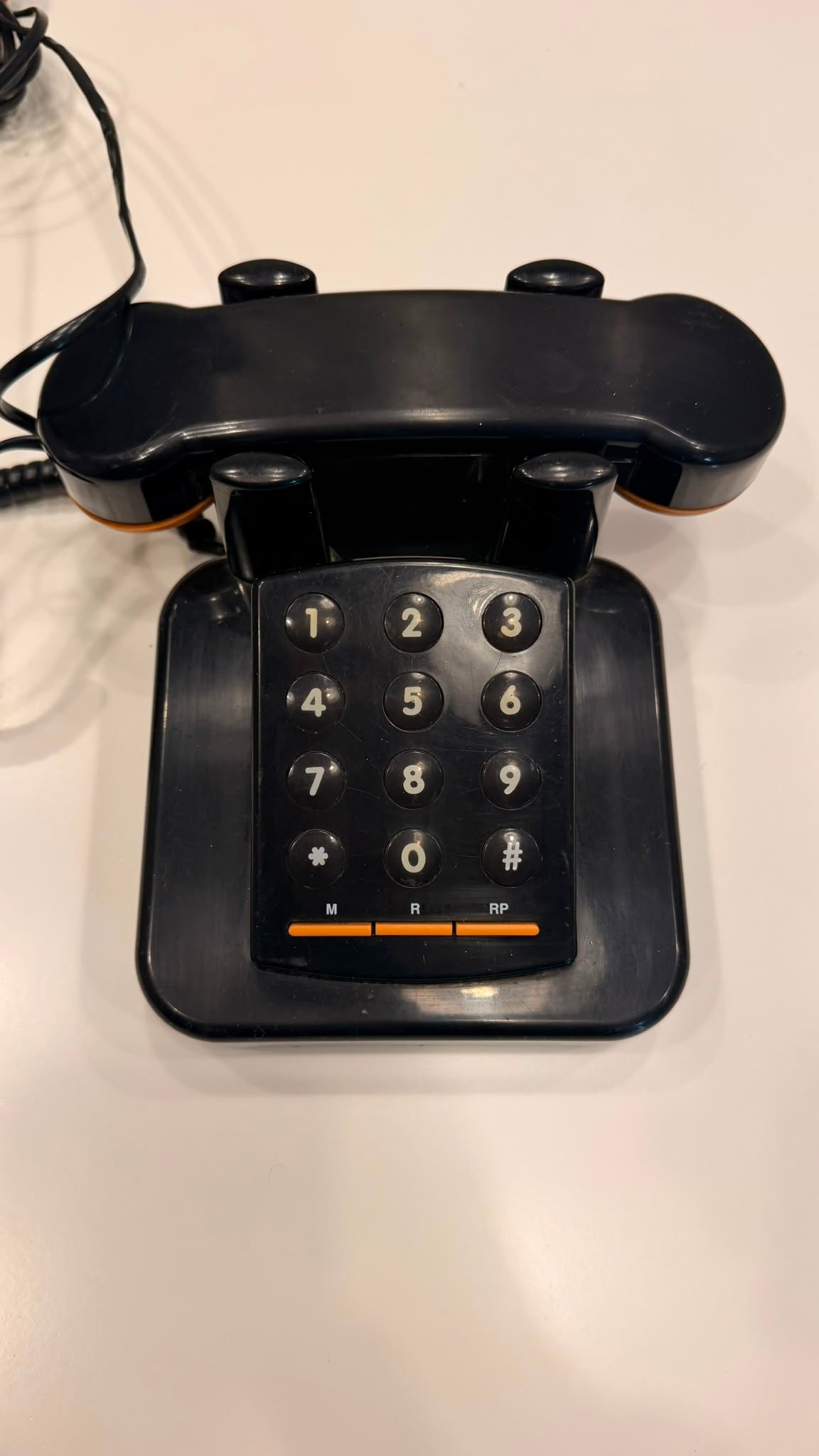 Vintage Brondi Excalibur 10 Telefon in schwarz