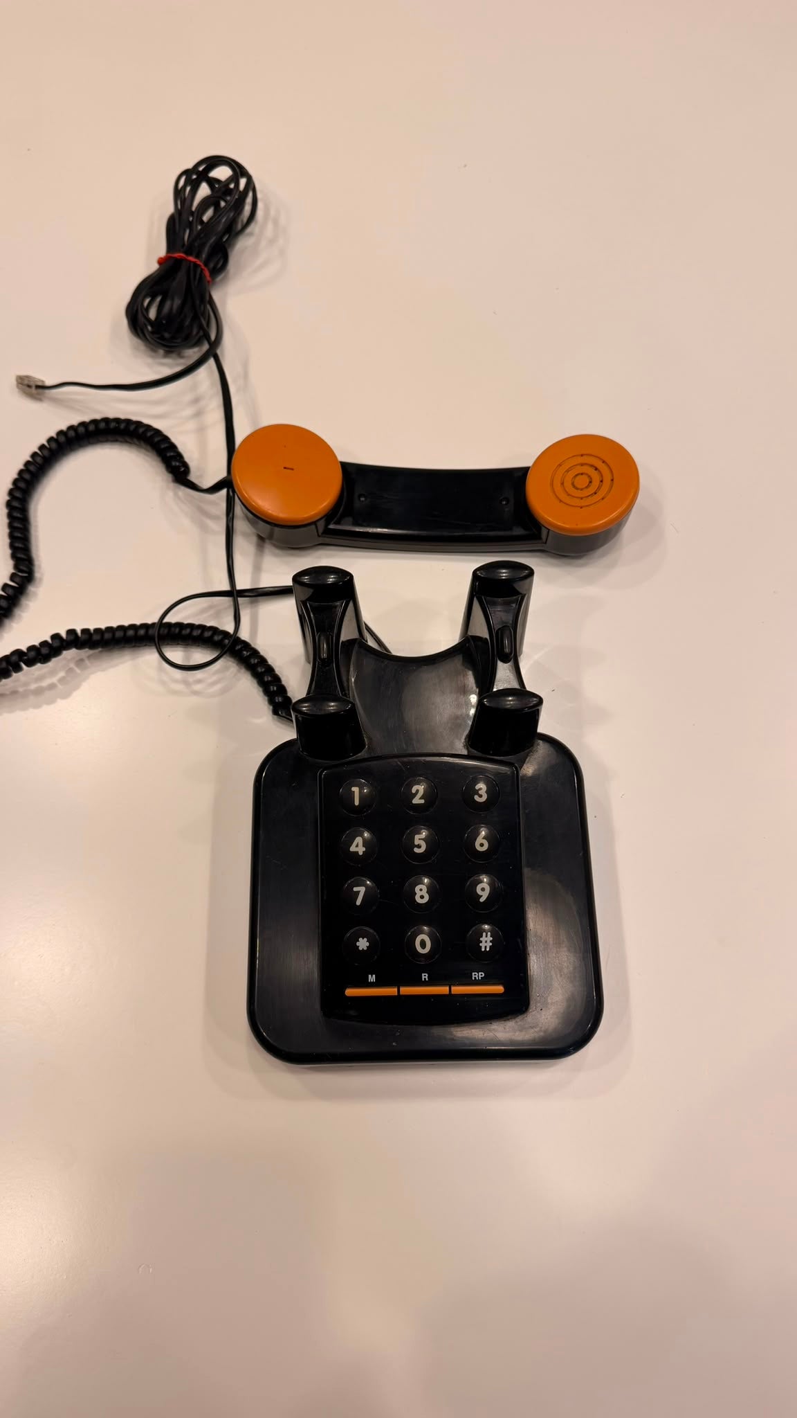 Vintage Brondi Excalibur 10 Telefon in schwarz