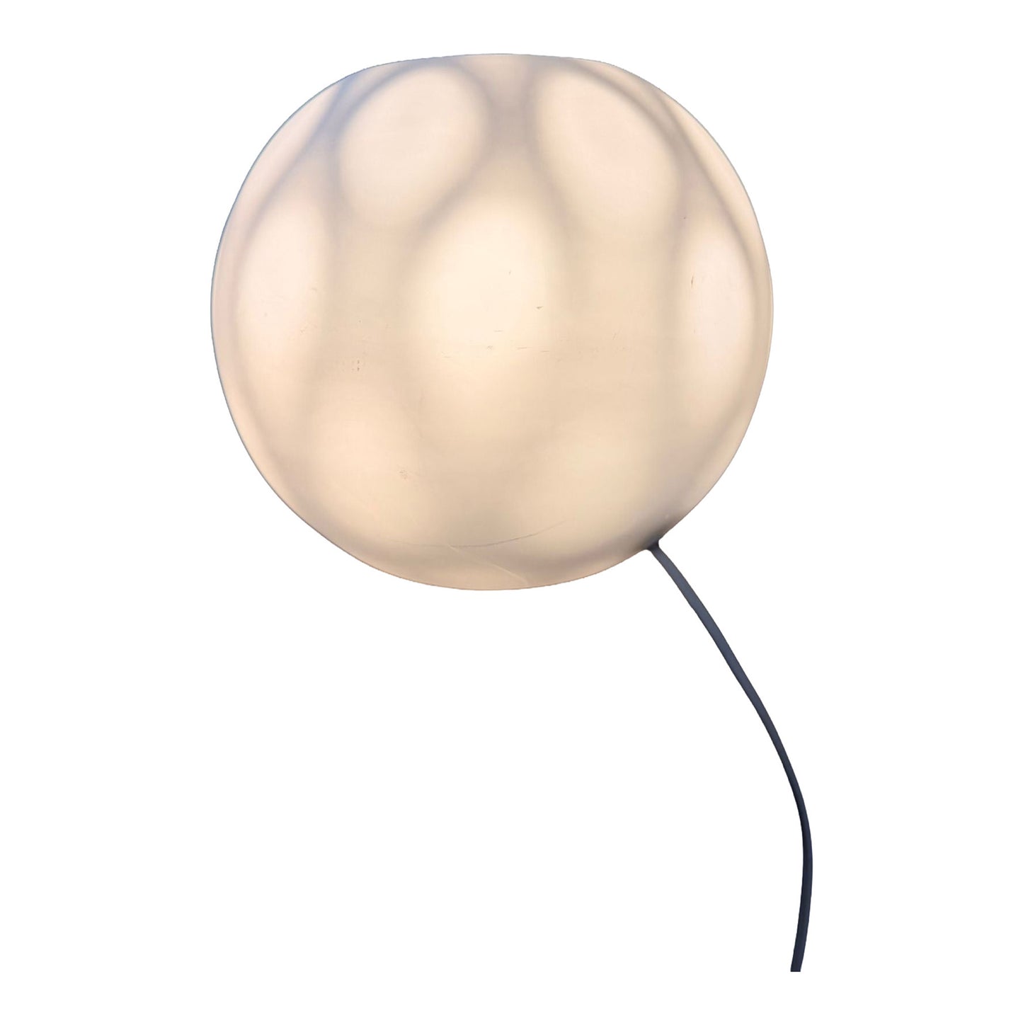 Vintage Designer Kugelleuchte aus Opalglas mit Lichtspiel