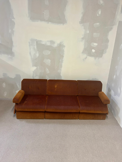 Cord Modular Sofa der 70er Jahre in Stoff