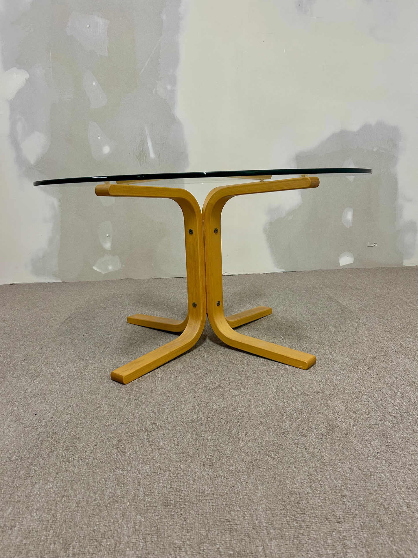 Glas Salontisch von Ingmar Relling für Westnofa aus den 60er