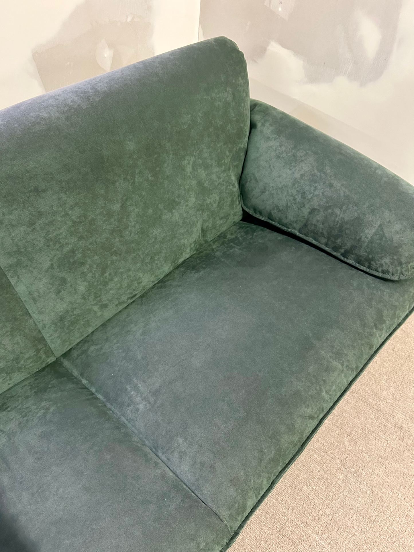 Leolux Sofa Bora Bora, 2,5 -Sitzer, Alcantara Grün