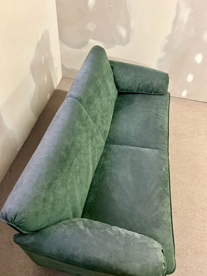 Leolux Sofa Bora Bora, 2,5 -Sitzer, Alcantara Grün