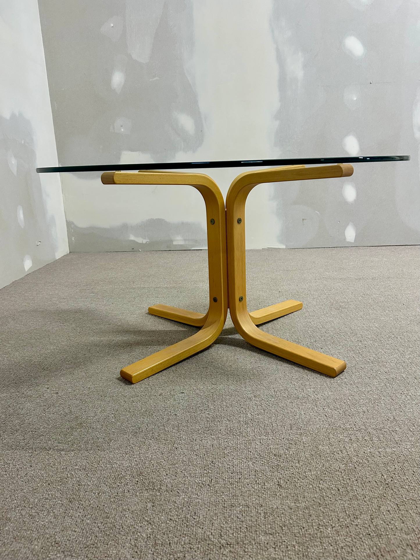 Glas Salontisch von Ingmar Relling für Westnofa aus den 60er