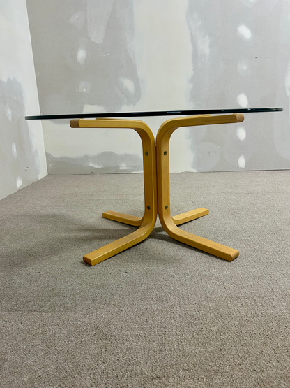 Glas Salontisch von Ingmar Relling für Westnofa aus den 60er