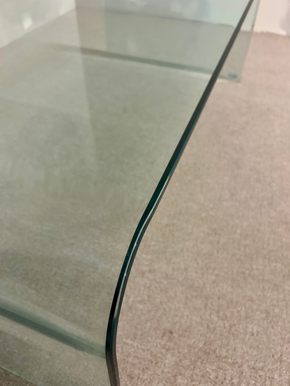 Vintage Glas Couchtisch Sica Design, Made in Italy