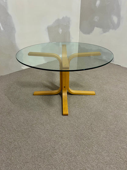 Glas Salontisch von Ingmar Relling für Westnofa aus den 60er