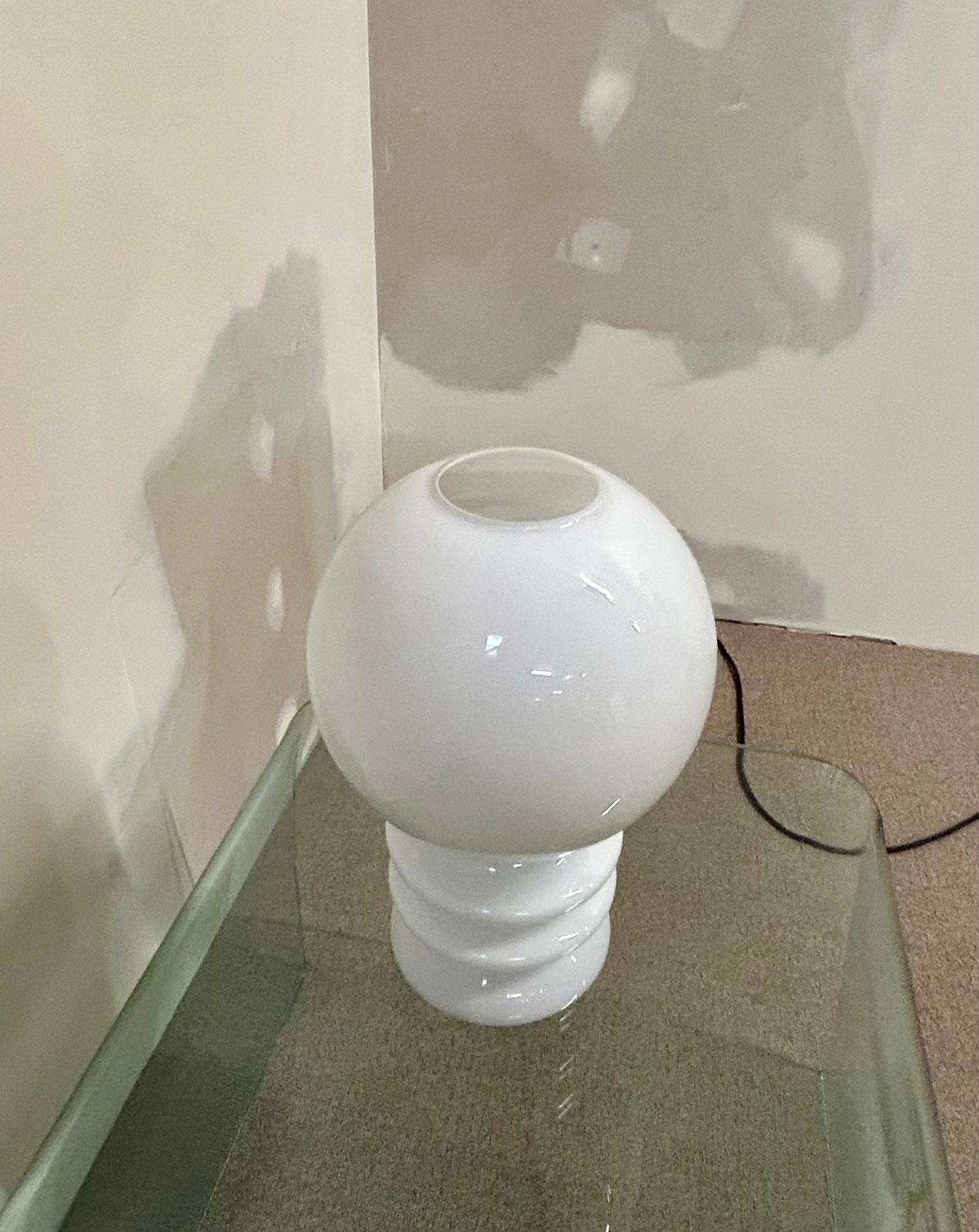Space Age Glashutte Limburg Retro Mushroom Lampe Vintage 70s