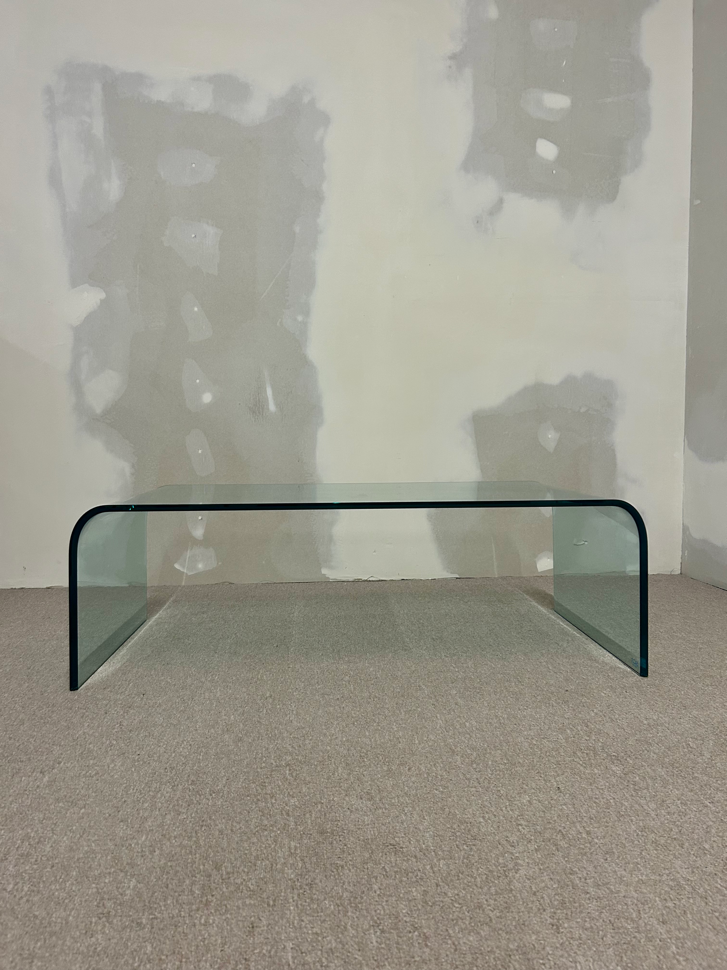 Vintage Glas Couchtisch Sica Design, Made in Italy