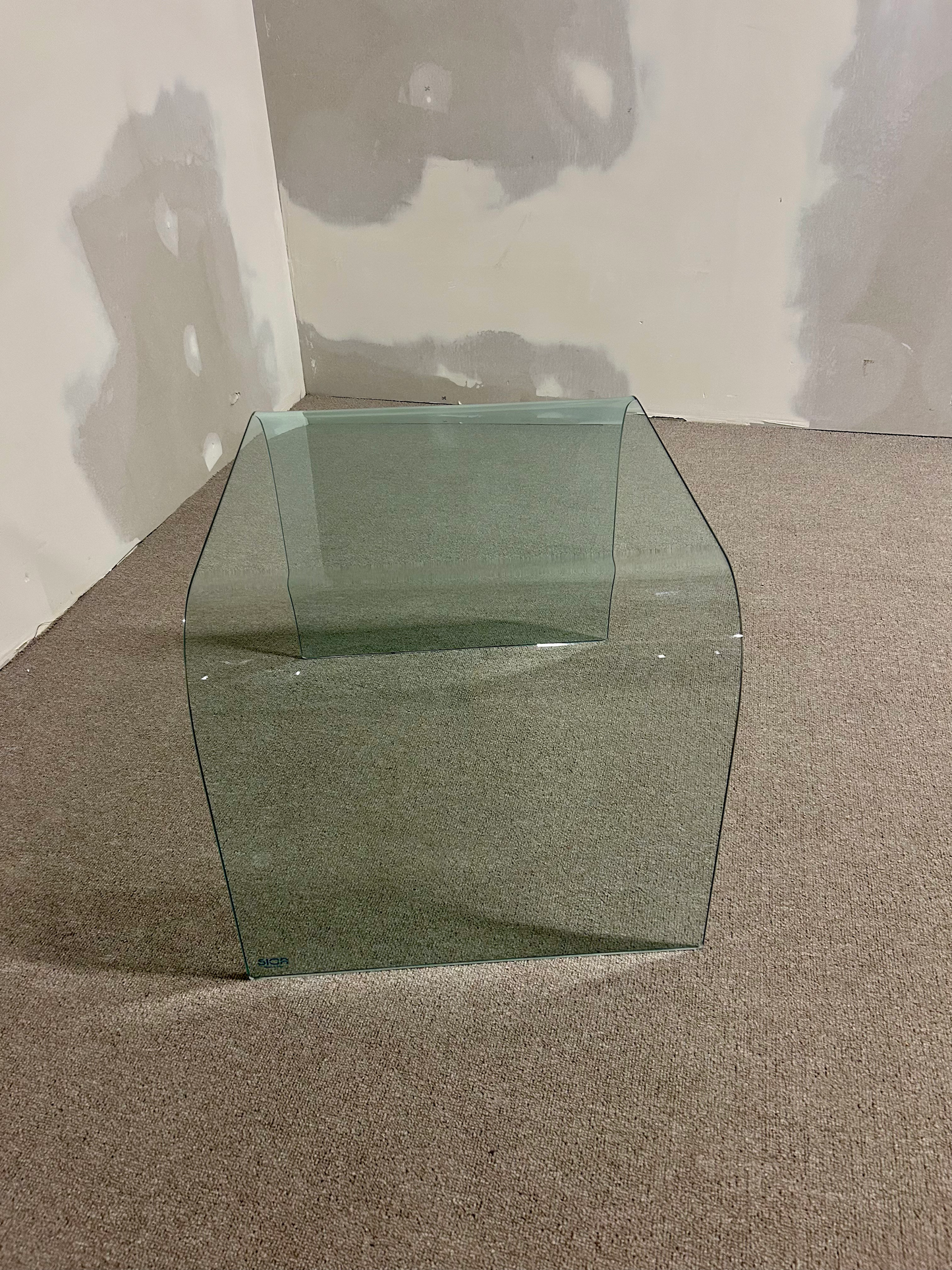 SICA Italien Design Glas Tisch / Beistelltisch Waterfall