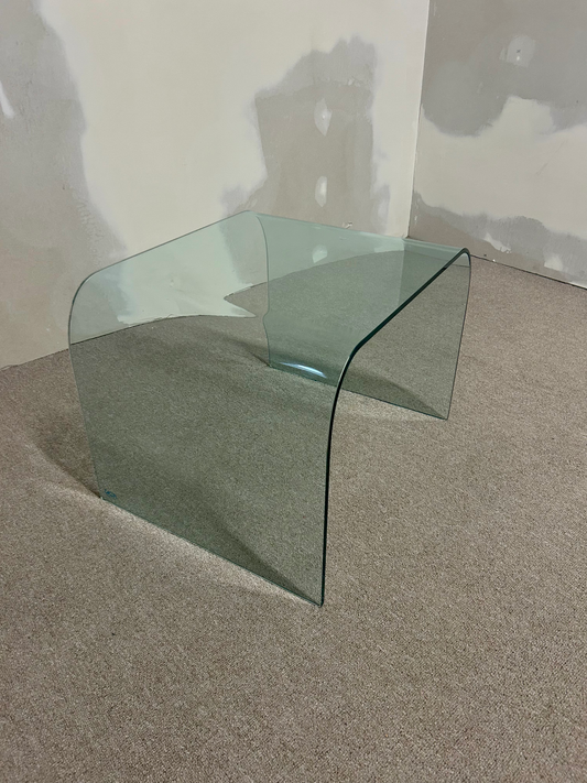 SICA Italien Design Glas Tisch / Beistelltisch Waterfall