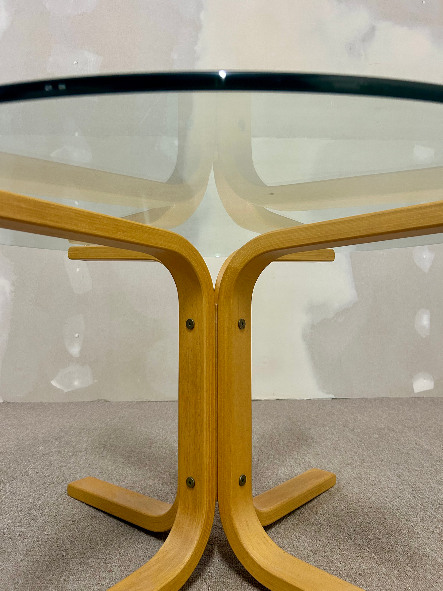 Glas Salontisch von Ingmar Relling für Westnofa aus den 60er