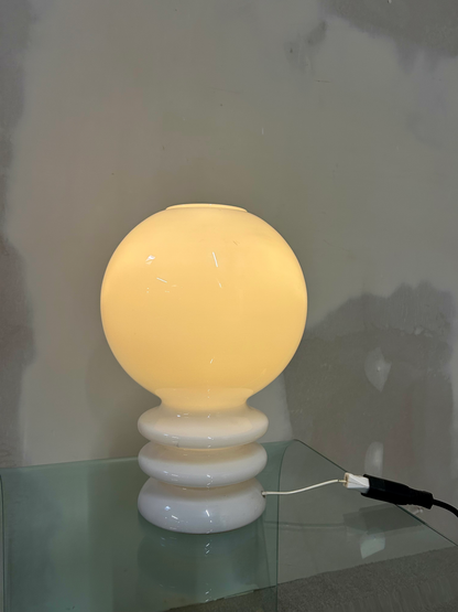 Space Age Glashutte Limburg Retro Mushroom Lampe Vintage 70s