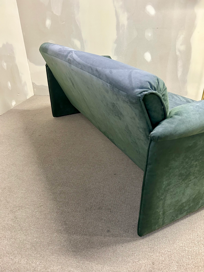 Leolux Sofa Bora Bora, 2,5 -Sitzer, Alcantara Grün