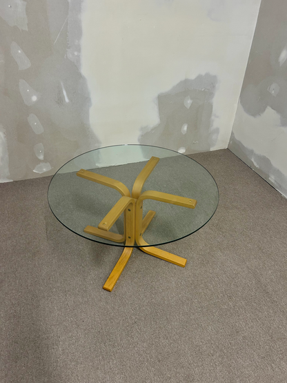 Glas Salontisch von Ingmar Relling für Westnofa aus den 60er