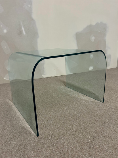 SICA Italien Design Glas Tisch / Beistelltisch Waterfall
